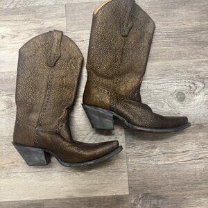Justin Boots Brown Ankle Booties
